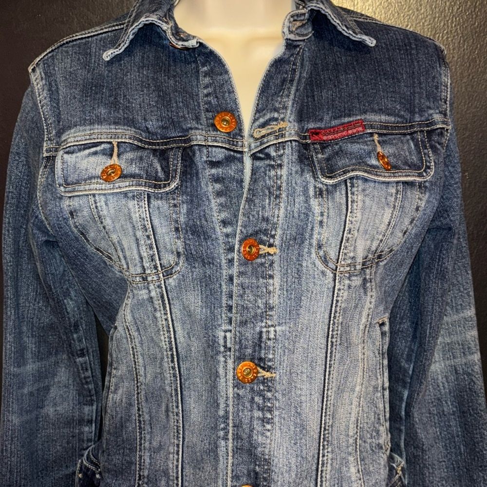 Vintage Parasuco Denim jacket size smalll.